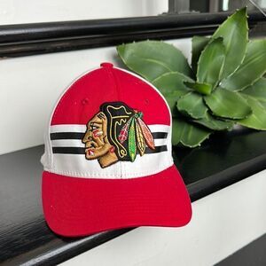 New Chicago Blackhawks Red and White Cap